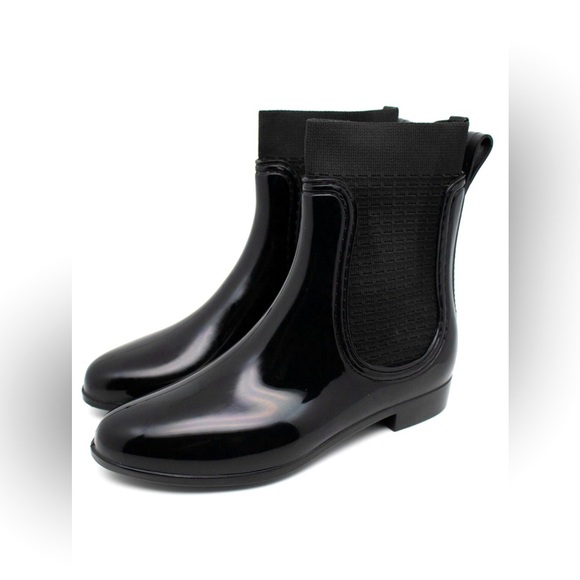 Catherine Malandrino - Rails Black Chelsea Rain Boots SIZE 39/US W 9/ UK 7- NWOT - Picture 1 of 6